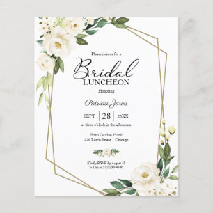 Einladung zur geometrischen Blumenarbeit Bridal Lu