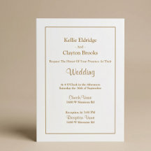 Einladung zur Gerahmten Hochzeit