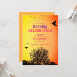Einladung zur Golden Glow Sunrise Feier