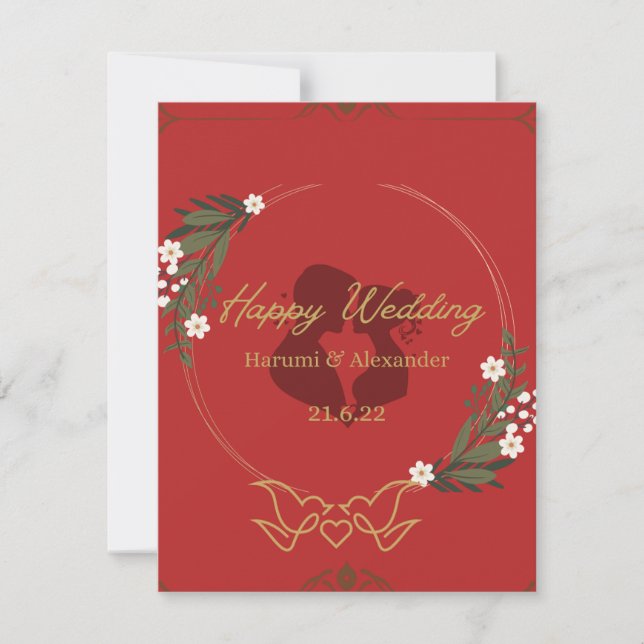 Einladung zur Goldhochzeit (Vorderseite)