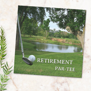 Einladung zur Golf-Ruhestandsfeier