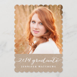 Einladung zur Graduierung  Kraftpapier 2014