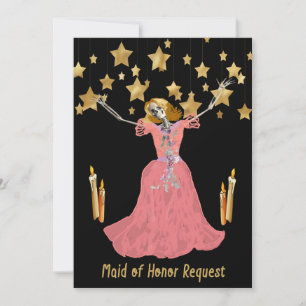 Einladung zur Halloween-Hochzeit der Maid of Honor