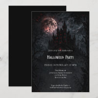 Einladung zur Halloween-Party im verlassenen Schlo