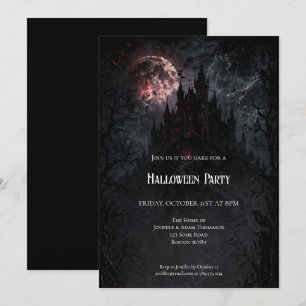 Einladung zur Halloween-Party im verlassenen Schlo