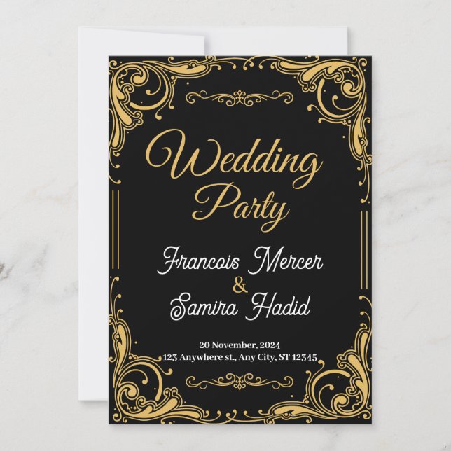 Einladung zur Hochzeit (Vorderseite)