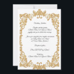 Einladung zur Hochzeit<br><div class="desc">Goldene Hochzeit. Sie können Farbe,  Größe und Wörter ändern.</div>