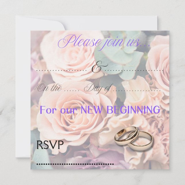 Einladung zur Hochzeit (Vorderseite)