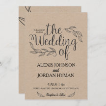 Einladung zur Hochzeit