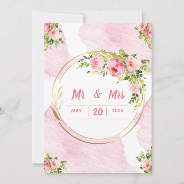 Einladung zur Hochzeit (Vorderseite)