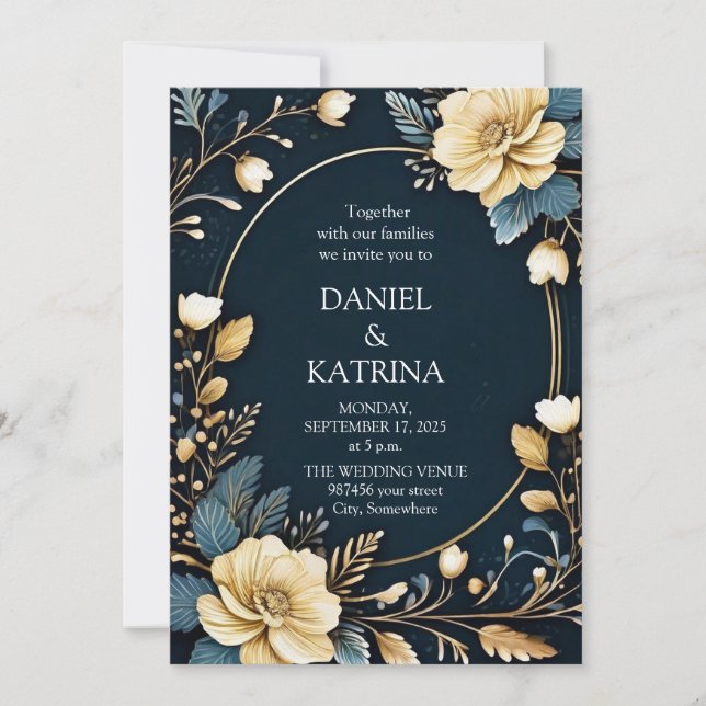 Einladung zur Hochzeit (Vorderseite)