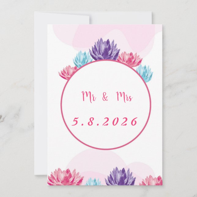 Einladung zur Hochzeit (Vorderseite)