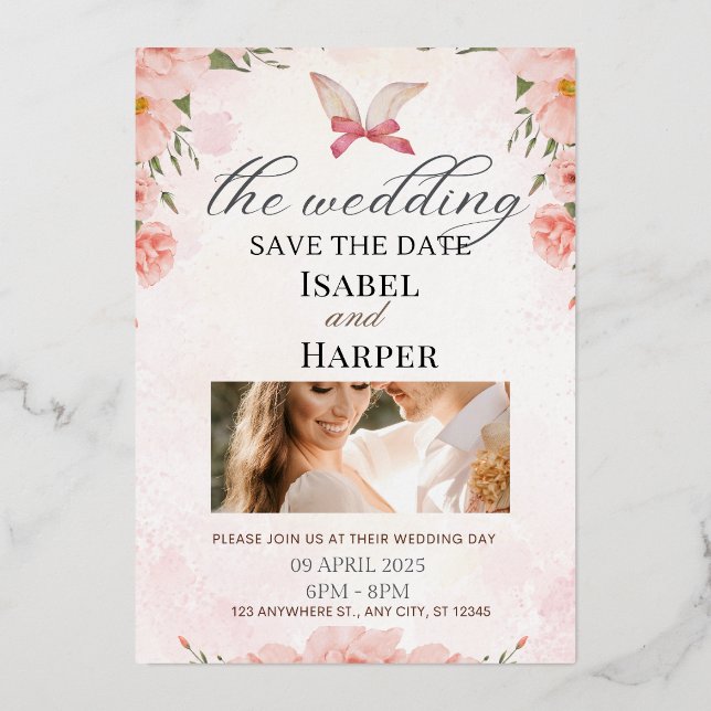 Einladung zur Hochzeit (Vorderseite)