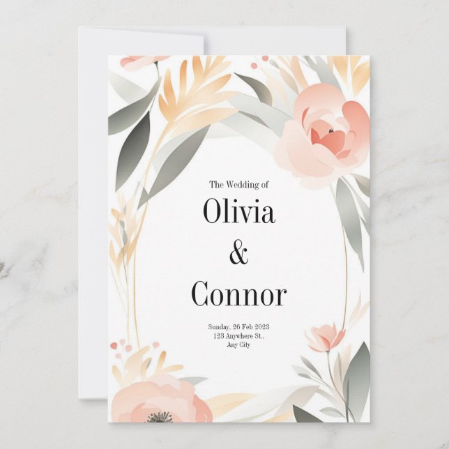 Einladung zur Hochzeit (Vorderseite)