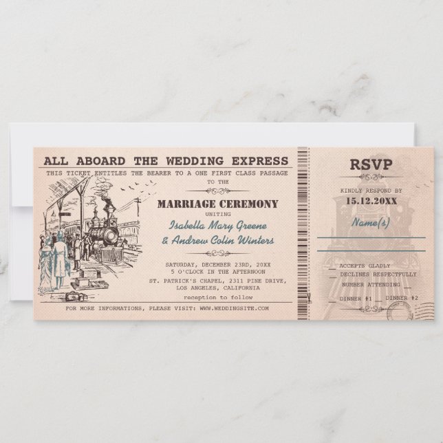 Einladung zur Hochzeit (Vorderseite)