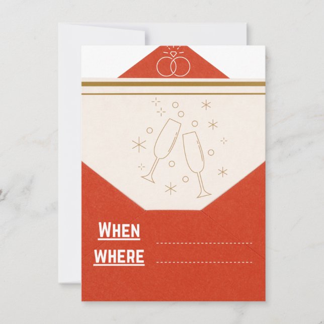 Einladung zur Hochzeit (Vorderseite)