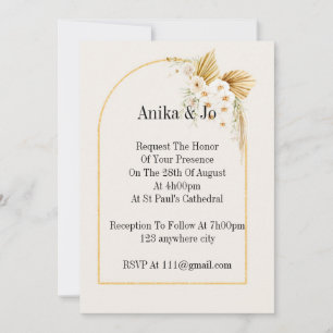 Einladung zur Hochzeit
