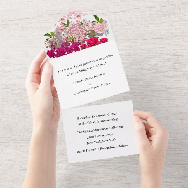 Einladung zur Hochzeit (Abreißtisch)