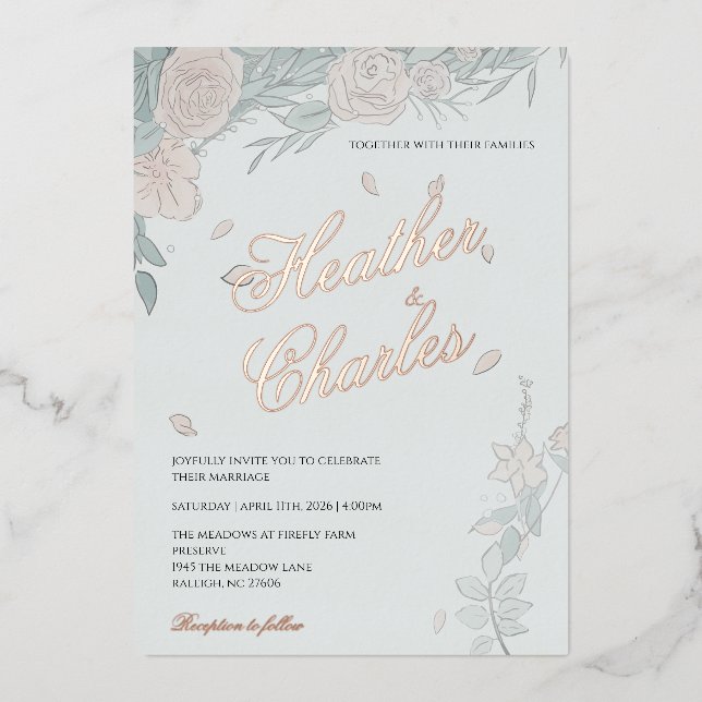 Einladung zur Hochzeit (Vorderseite)
