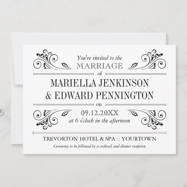 Einladung zur Hochzeit (Vorderseite)