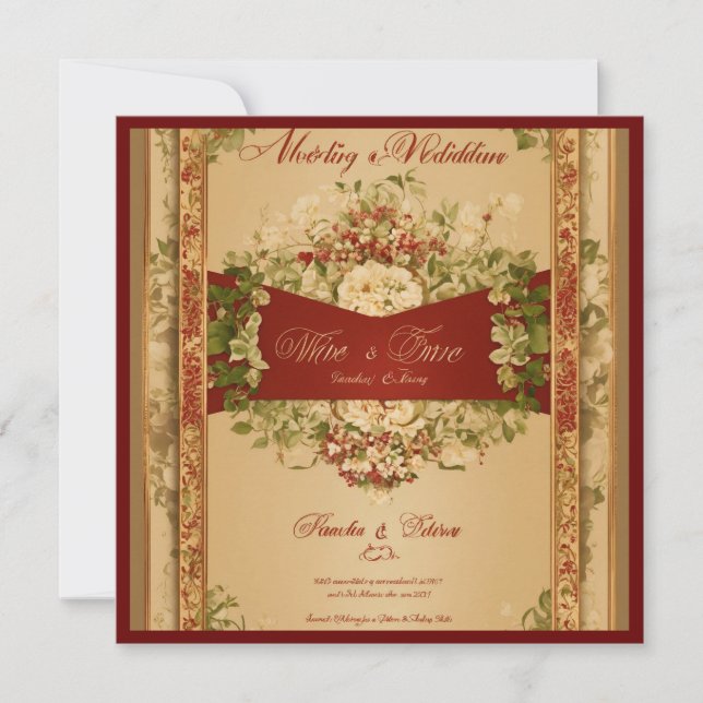 Einladung zur Hochzeit (Vorderseite)