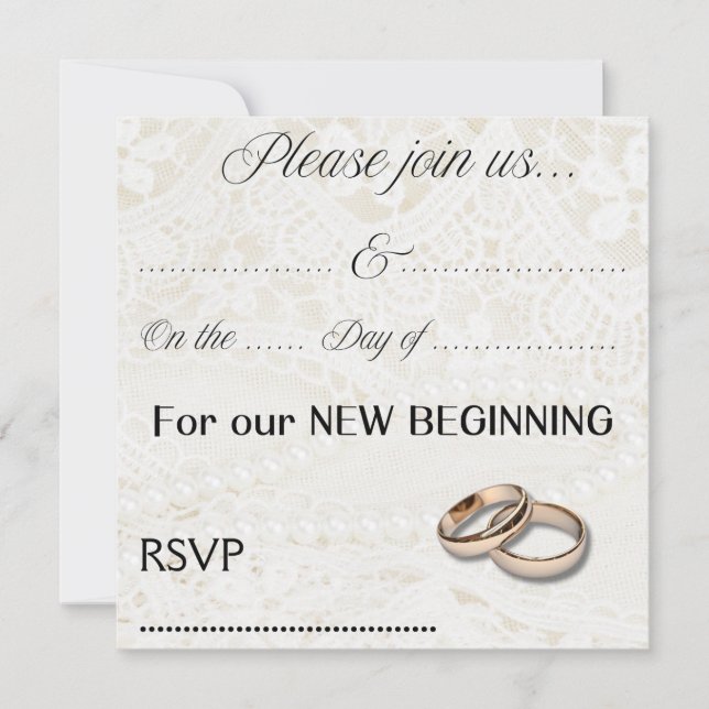 Einladung zur Hochzeit (Vorderseite)