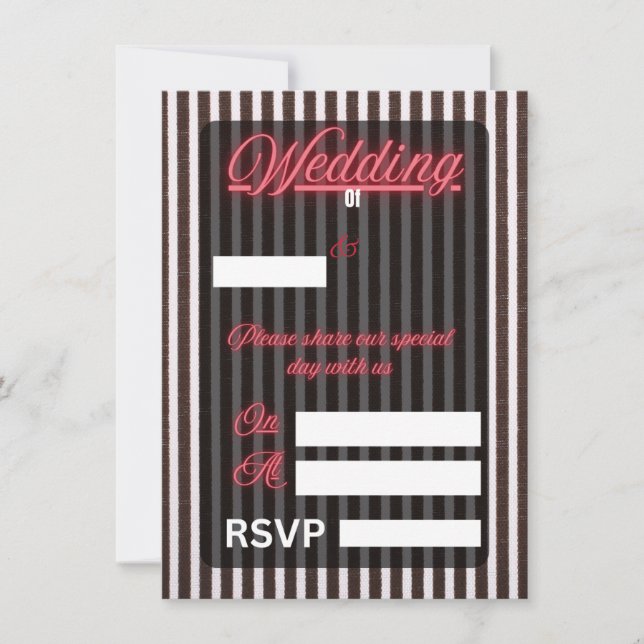 Einladung zur Hochzeit (Vorderseite)