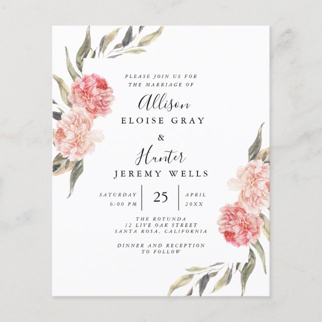 Einladung zur Hochzeit | Alise Flyer (Vorne)