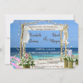 Einladung zur Hochzeit am Strand Arbor