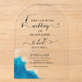 Einladung zur Hochzeit am Strand |Küstenziel