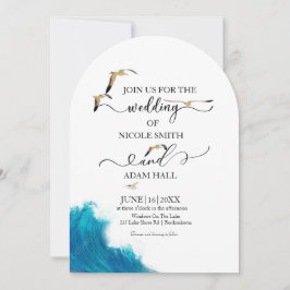 Einladung zur Hochzeit am Strand |Küstenziel