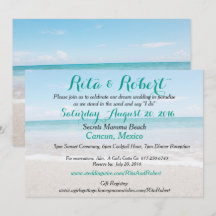 Einladung zur Hochzeit am Strand - Ocean I Art on 