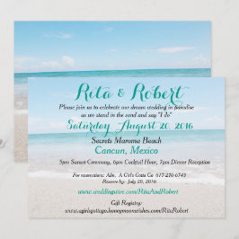 Einladung zur Hochzeit am Strand - Ocean I Art on
