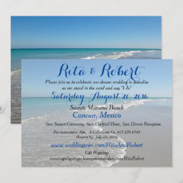 Einladung zur Hochzeit am Strand - Ocean II Art on