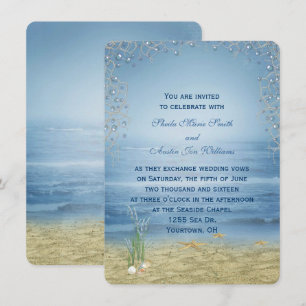 Einladung zur Hochzeit an der Küste