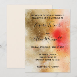 Einladung zur Hochzeit | Bold Watercolor Script
