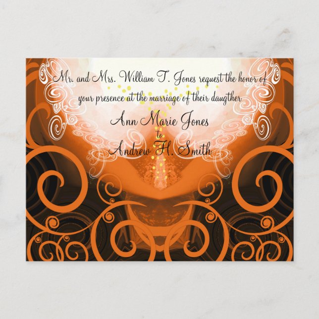 Einladung zur Hochzeit Cala Lily (Vorderseite)