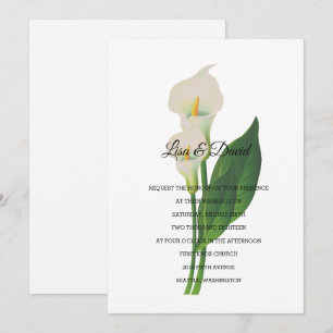 Einladung zur Hochzeit-Cala Lily