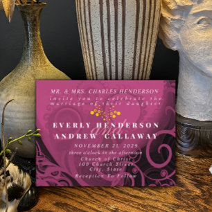 Einladung zur Hochzeit Cala Lily