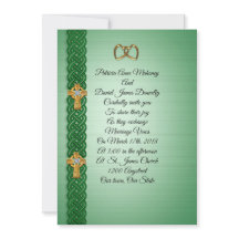 Einladung zur Hochzeit Celtic Cross Irish