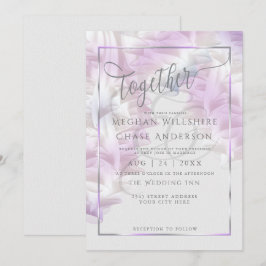 Einladung zur Hochzeit | Chiffon Lilac Ombré Ruffl