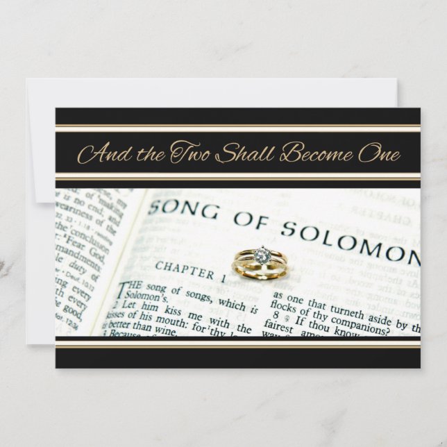 Einladung zur Hochzeit christlicher spiritueller S (Vorderseite)