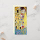 Einladung zur Hochzeit; Der Kuss von Gustav Klimt (Vorderseite/Rückseite Beispiel)