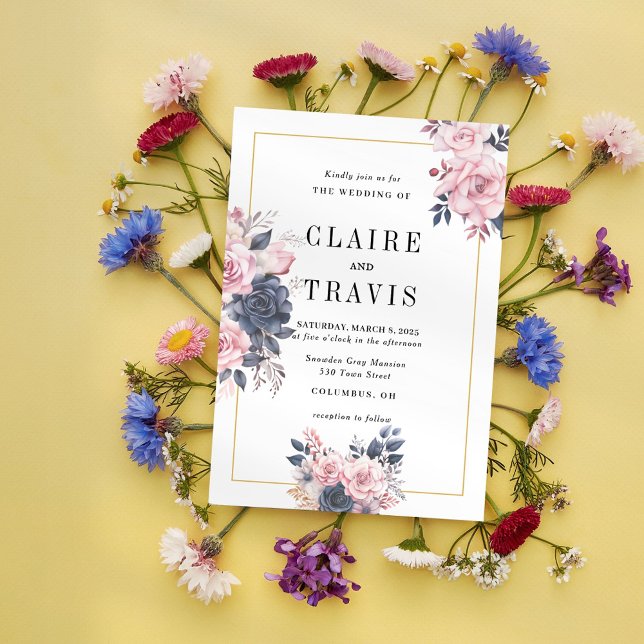 Einladung zur Hochzeit der Minimalistischen Marine (Von Creator hochgeladen)