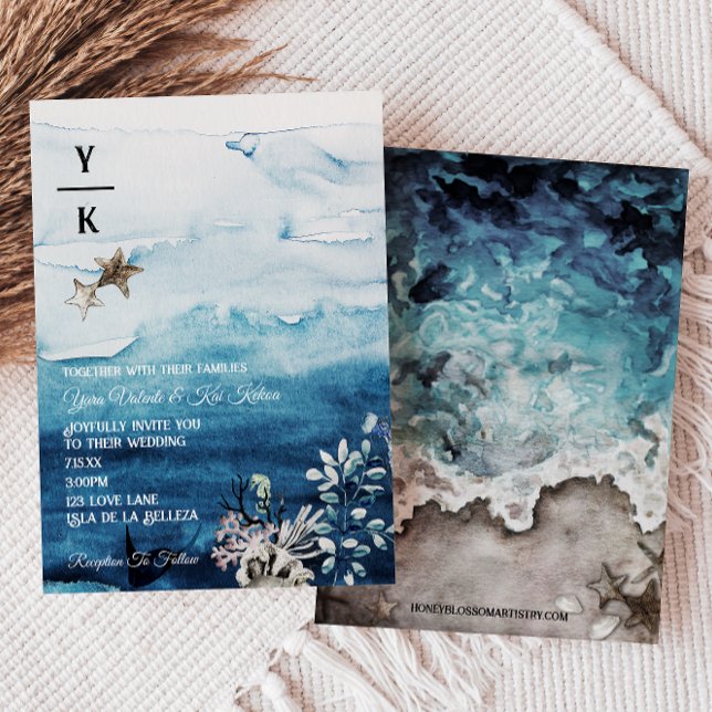 Einladung zur Hochzeit des Rustikalen Ozeans (Von Creator hochgeladen)