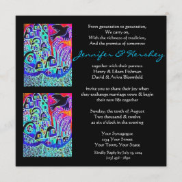 Einladung zur Hochzeit - Dove of Peace Ebony (Plat