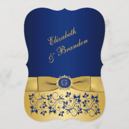 Einladung zur Hochzeit | DRUCKER RIBBON | Blue Gol