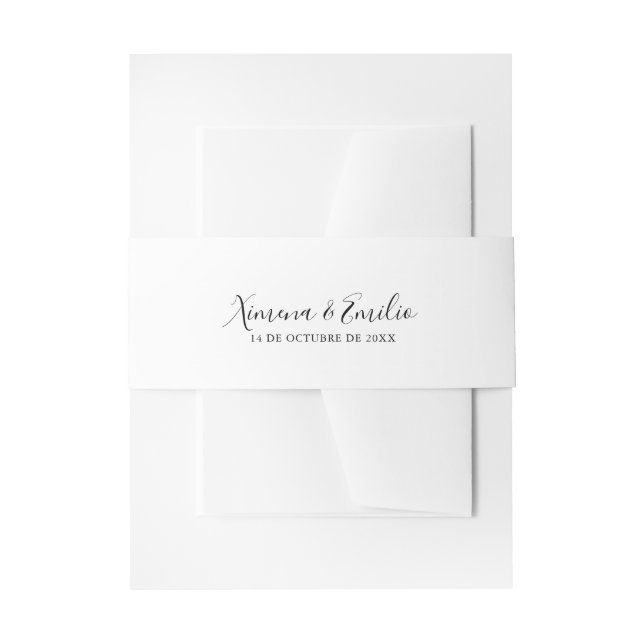 Einladung zur Hochzeit Einladungsbanderole (Vorderseite Beispiel)