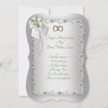 Einladung zur Hochzeit elegante weiße Diamanten