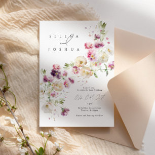 Einladung zur Hochzeit Fun Floral Design